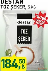 DESTAN TOZ ŞEKER 5 KG